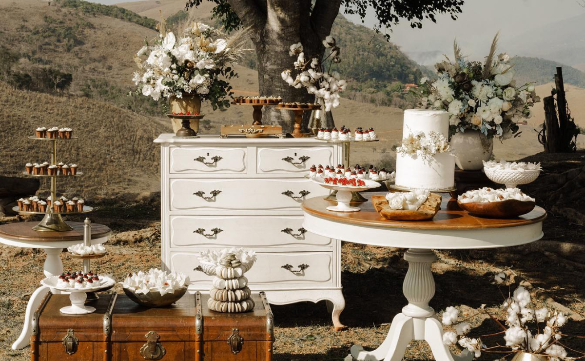 decoração de festa de casamento simples