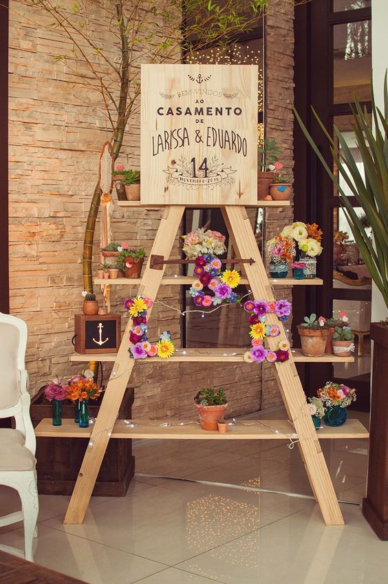 decoração de festa de casamento simples