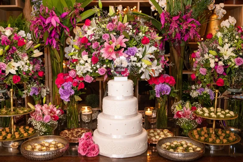 decoração de festa de casamento simples