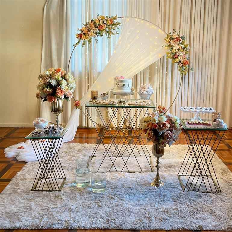 decoração de festa de casamento simples