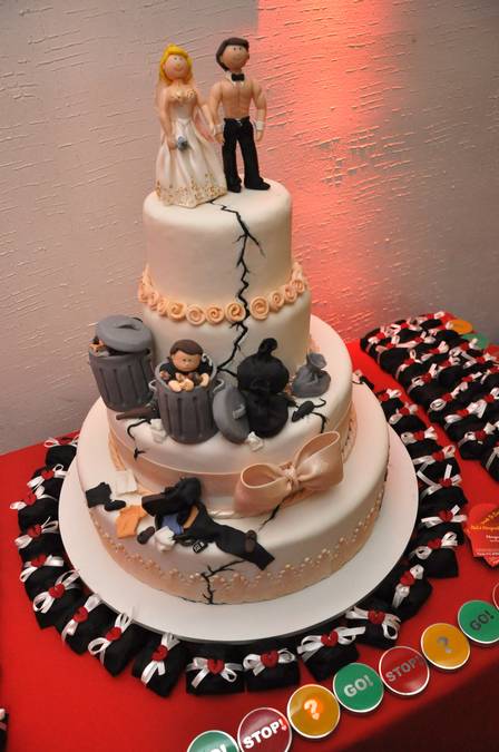 decoração de festa de divórcio