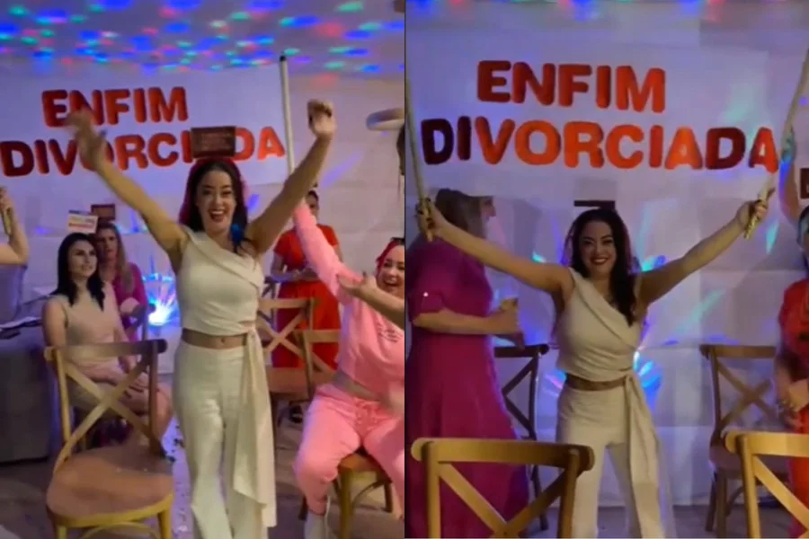 decoração festa divórcio versus casamento