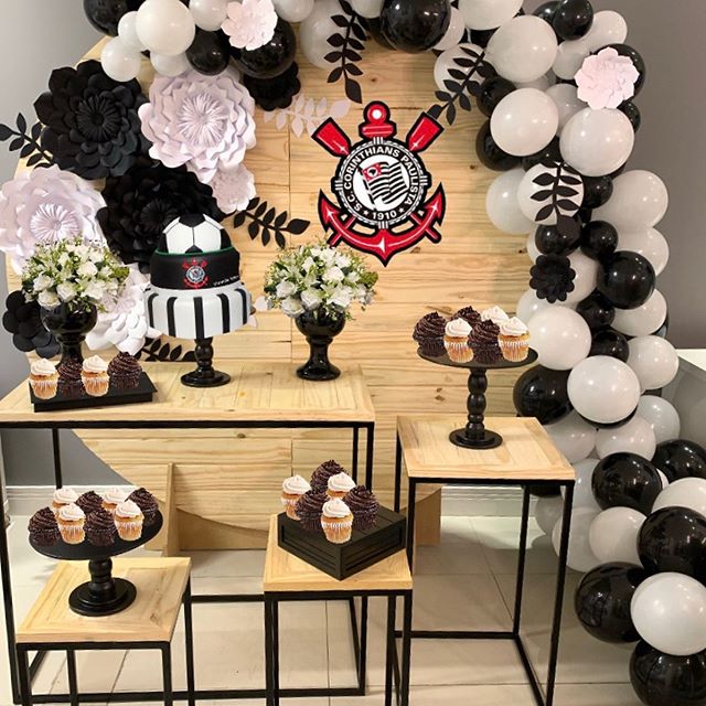 decoração de festa do corinthians feminino