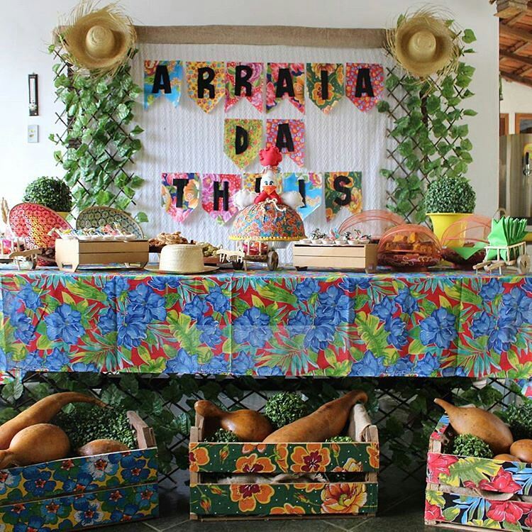 decoração festa junina aniversário DIY