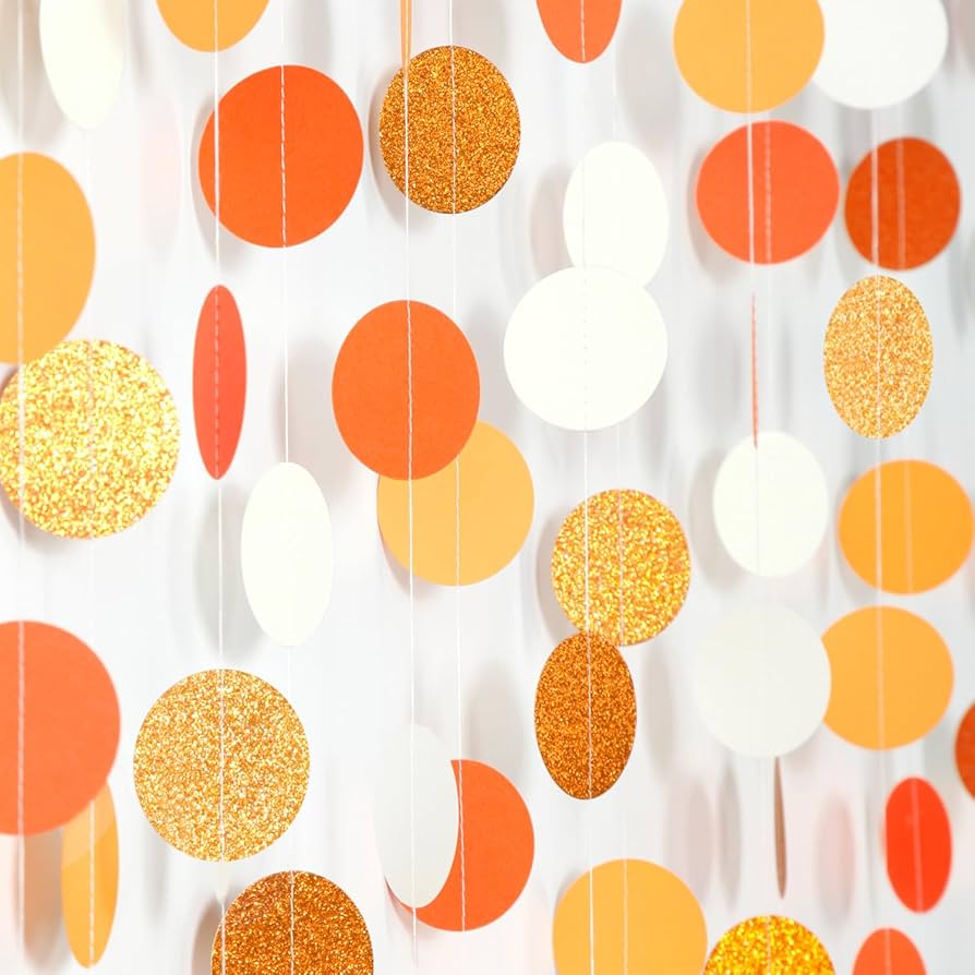 decoração festa laranja e azul