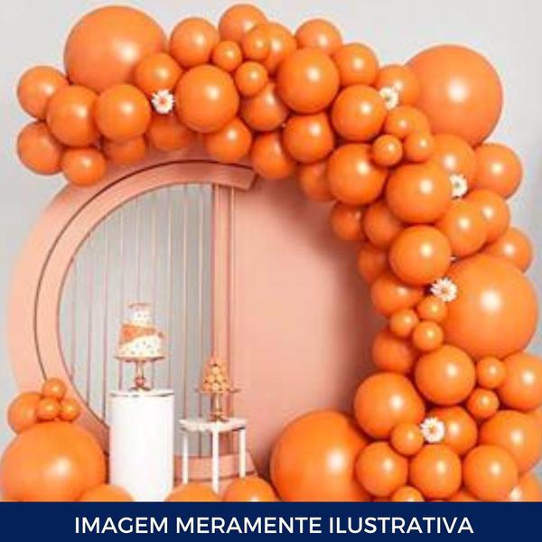 decoração festa laranja e preto
