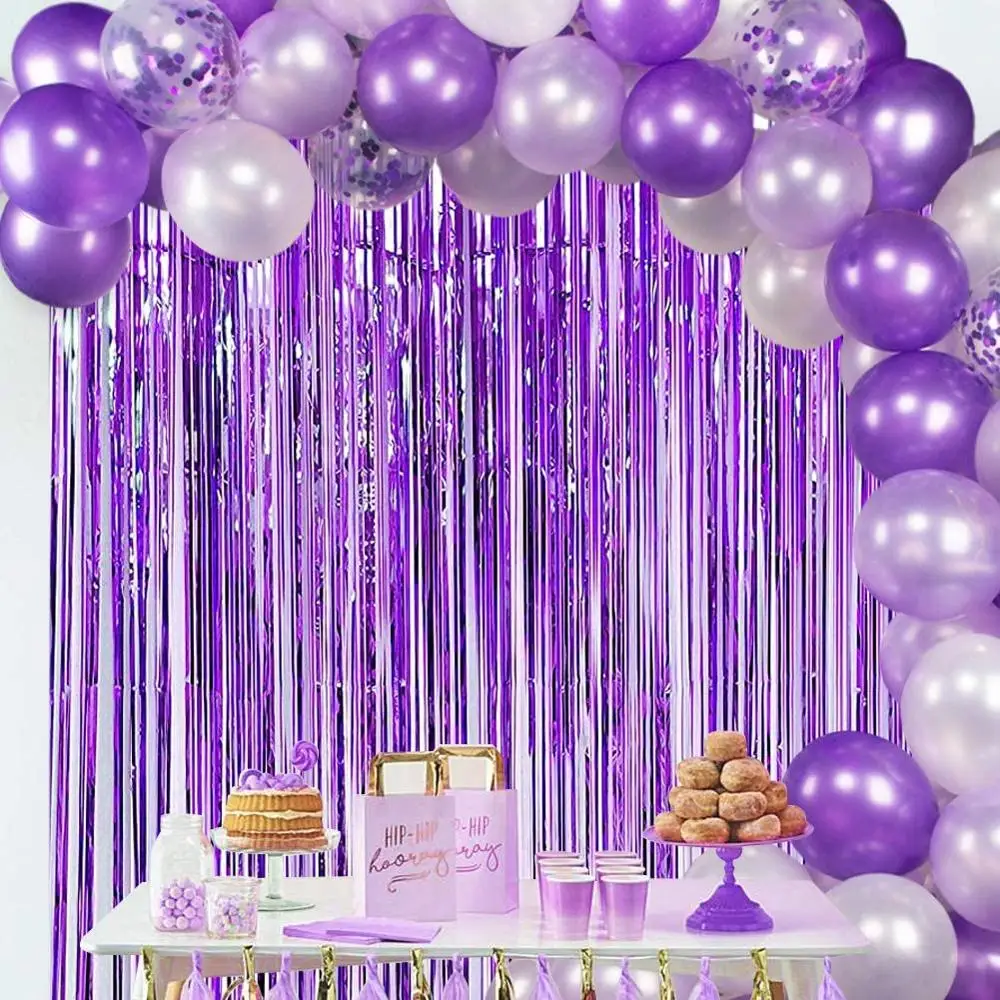 decoração festa 18 anos lilás e roxo