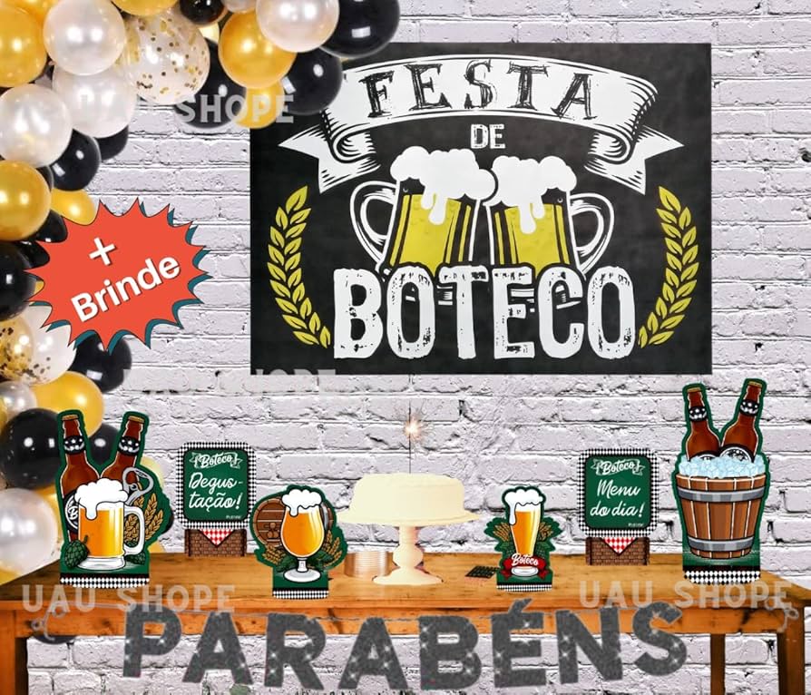 ideias criativas festa boteco