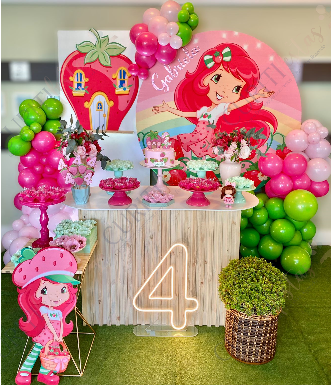 decoração de festa infantil moranguinho