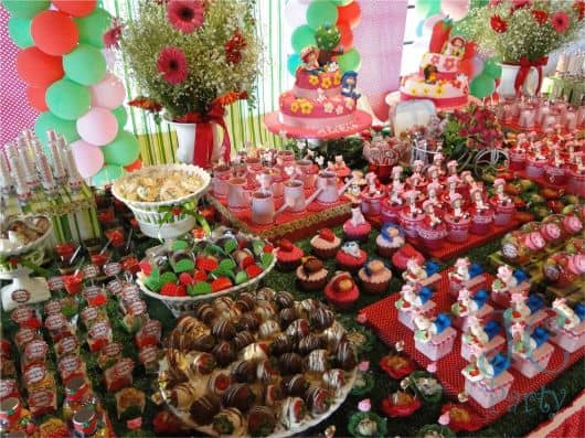 festa moranguinho 1 ano