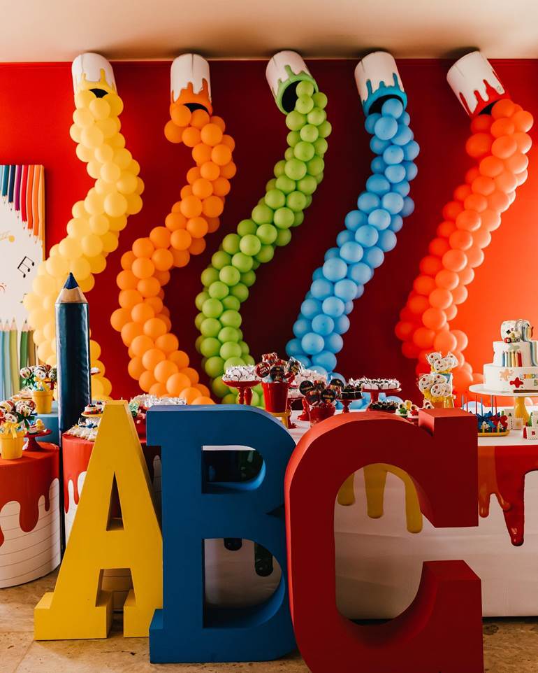 painel formatura infantil DIY