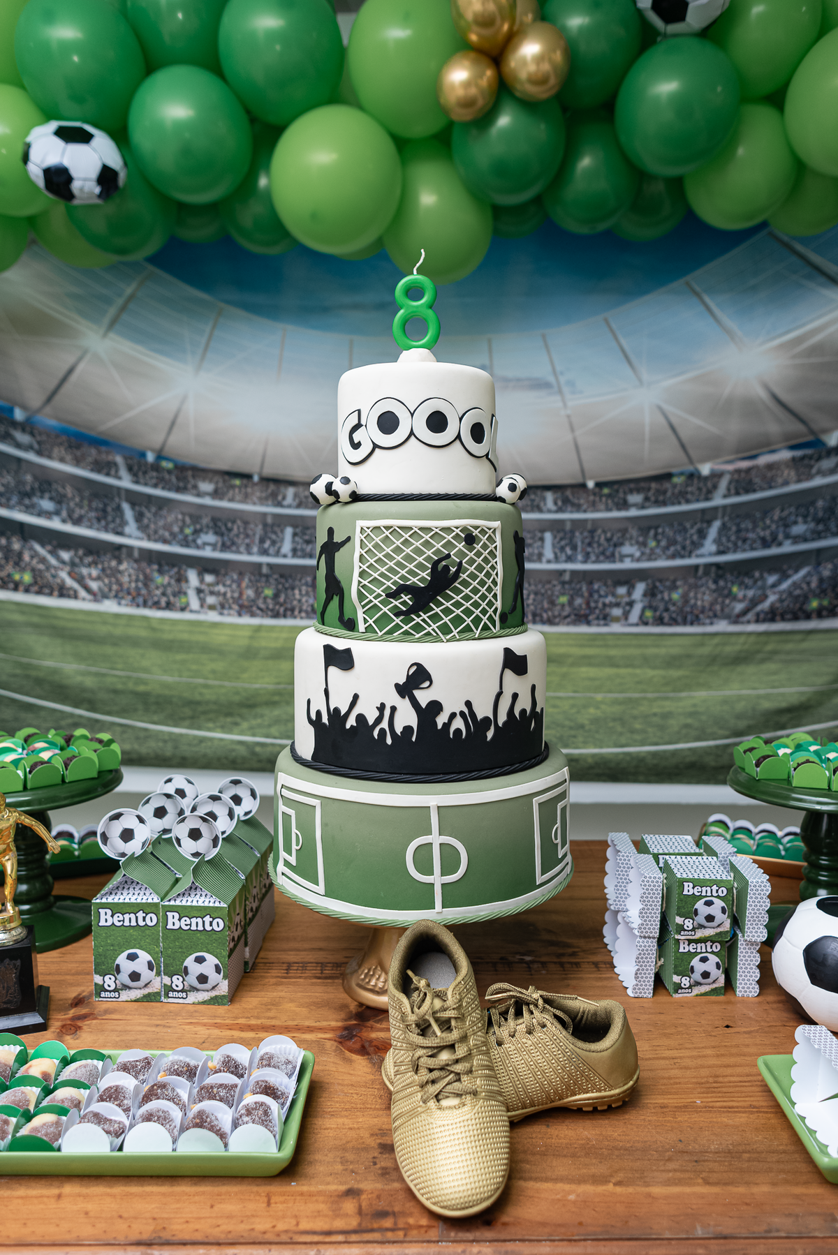decoração futebol luxo