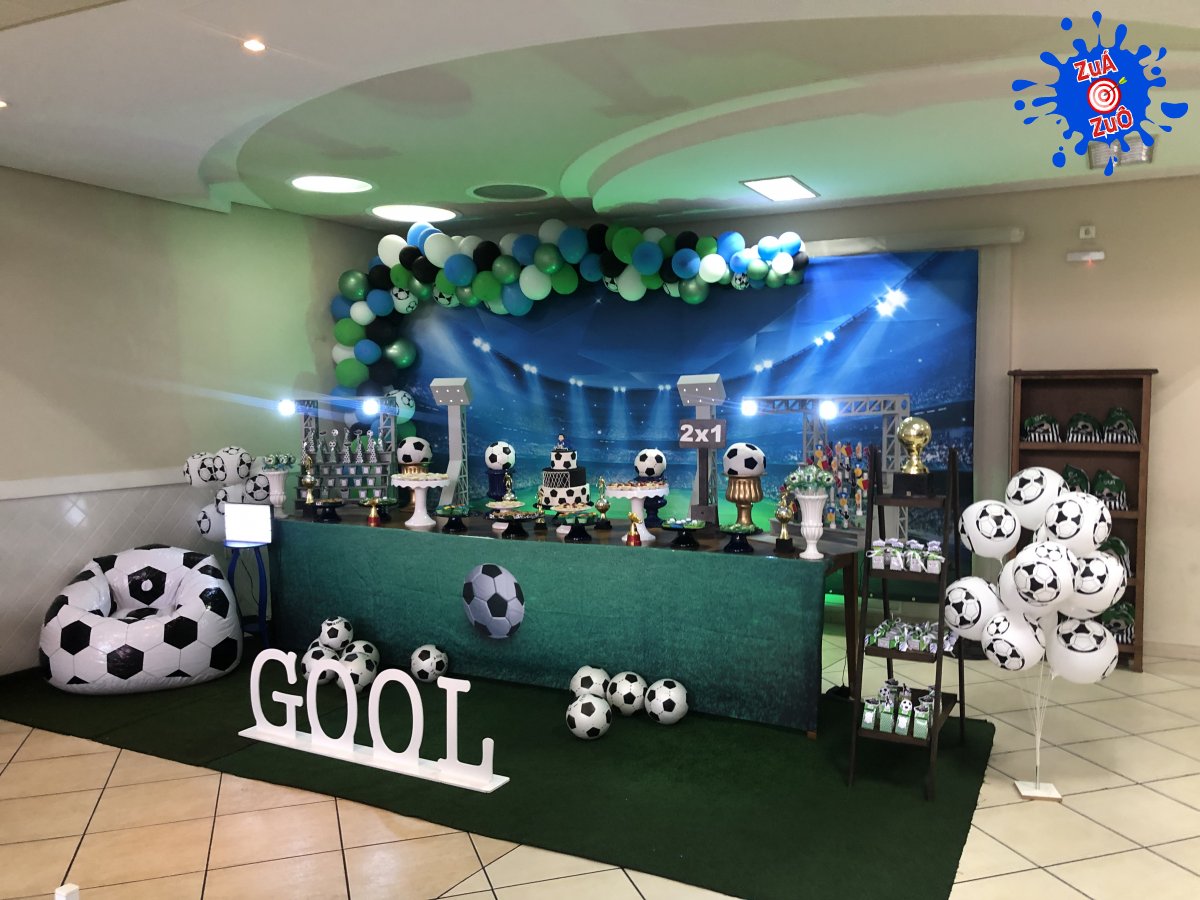 decoração futebol vintage