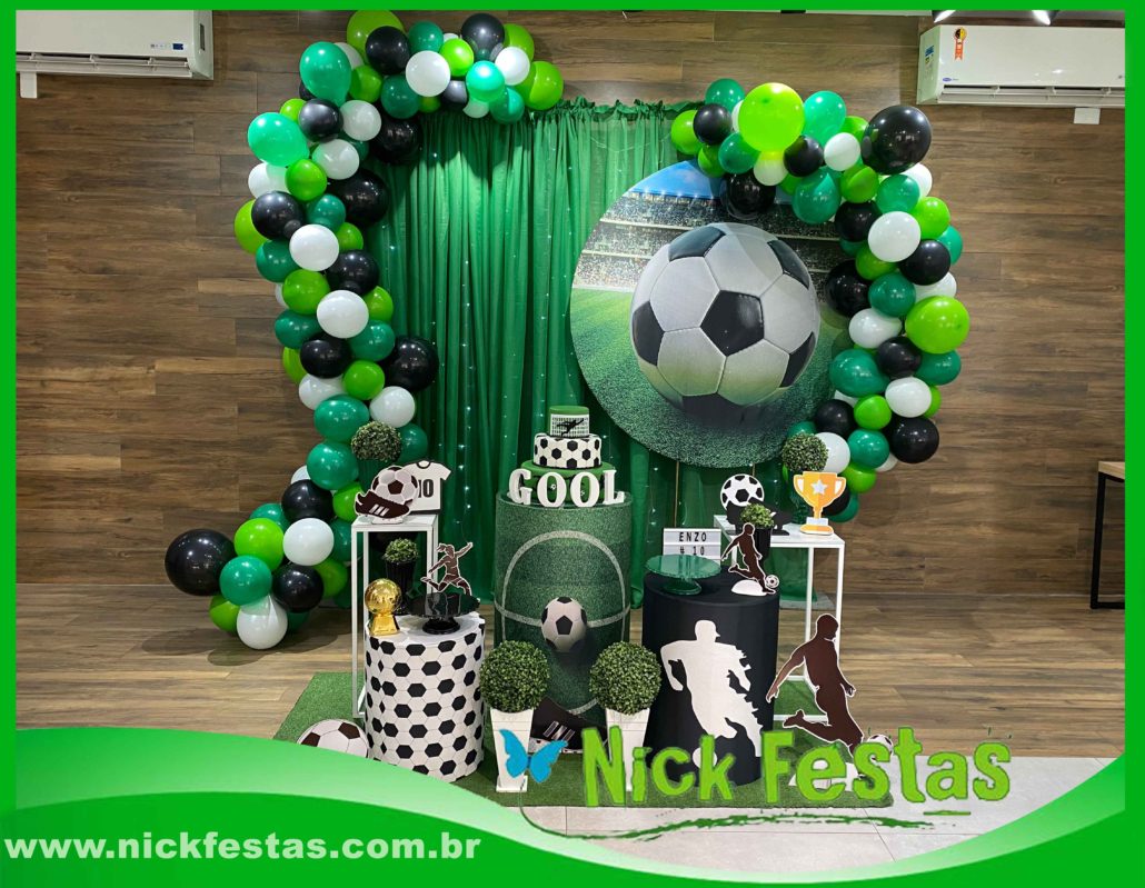decoração futebol luxo