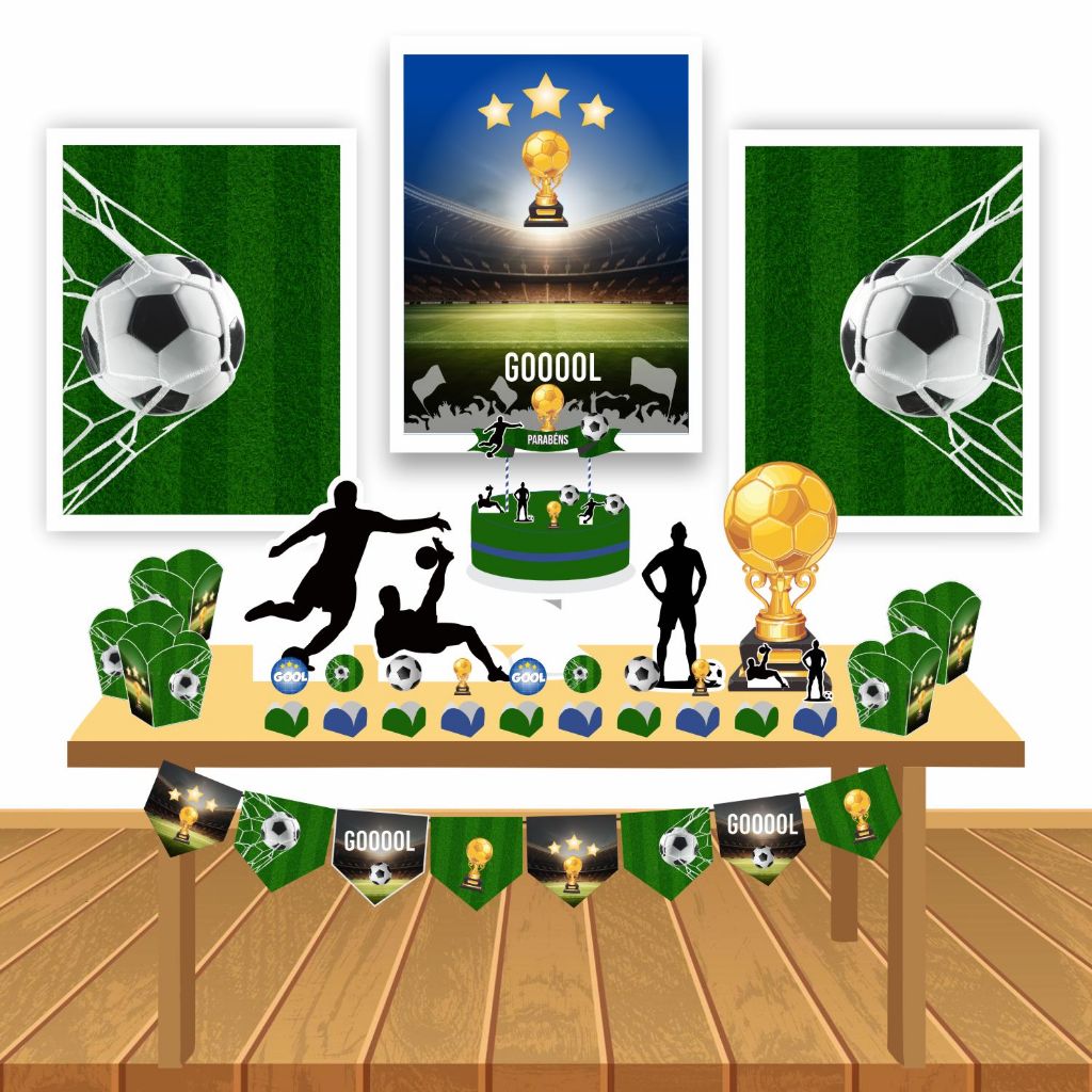 decoração futebol moderno