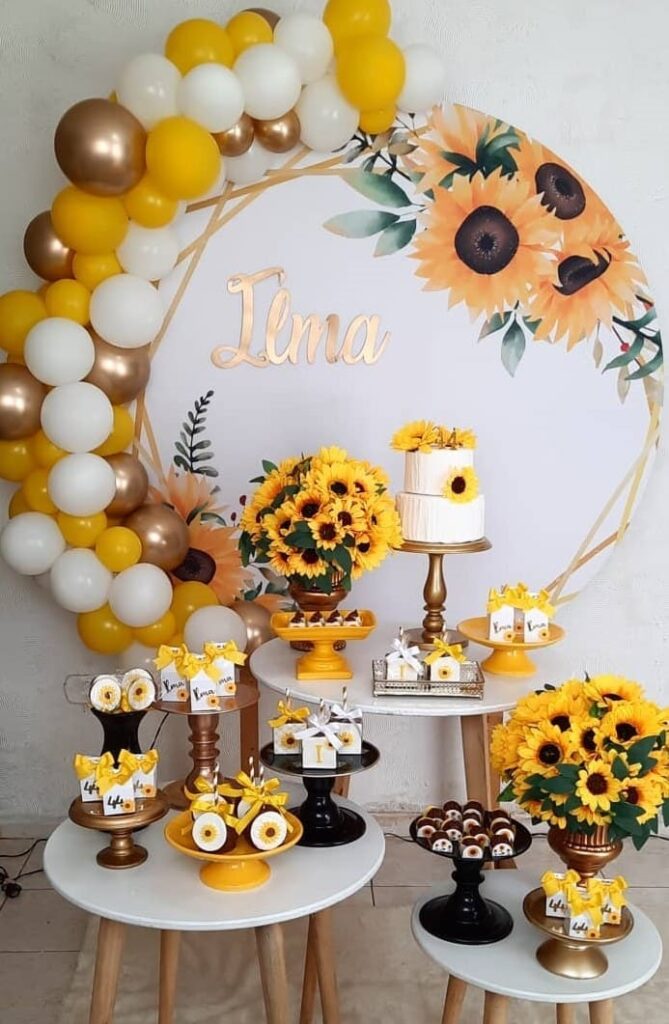 decoração girassol festa