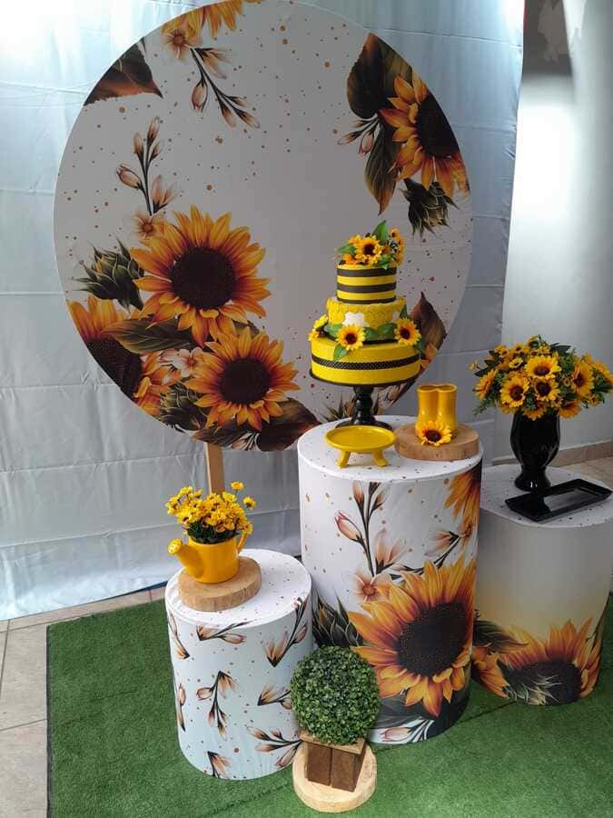 decoração girassol casa