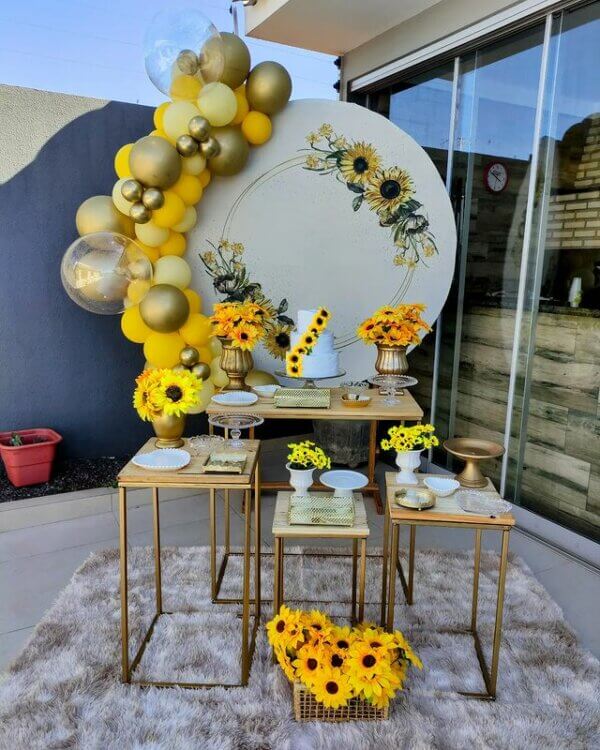 decoração girassol casamento