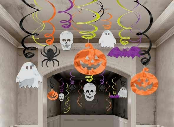 Flores de papel crepom halloween