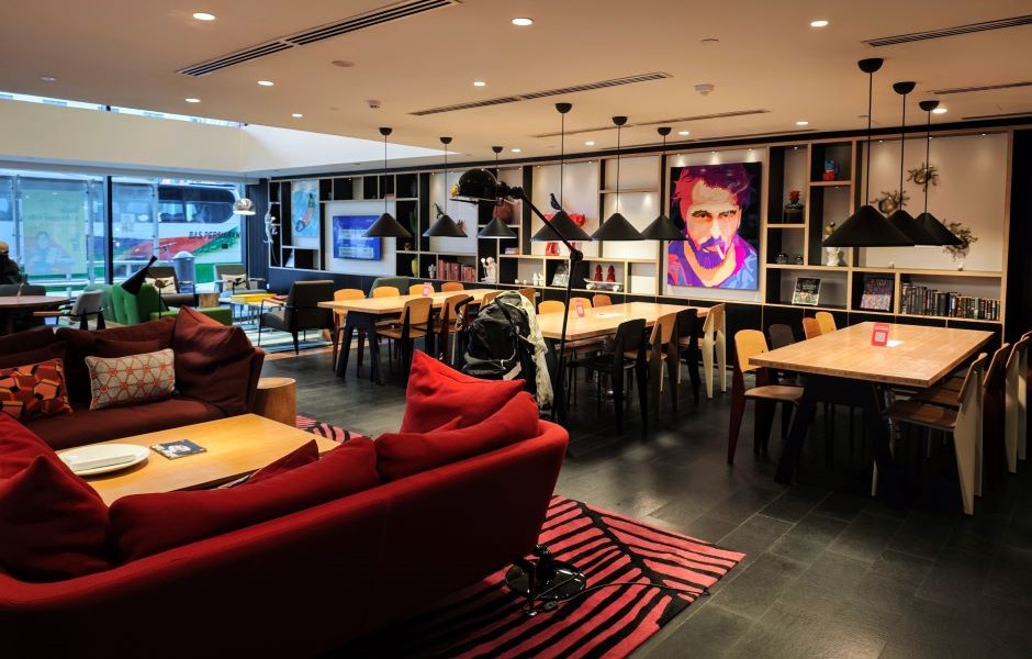 decoração de hamburgueria