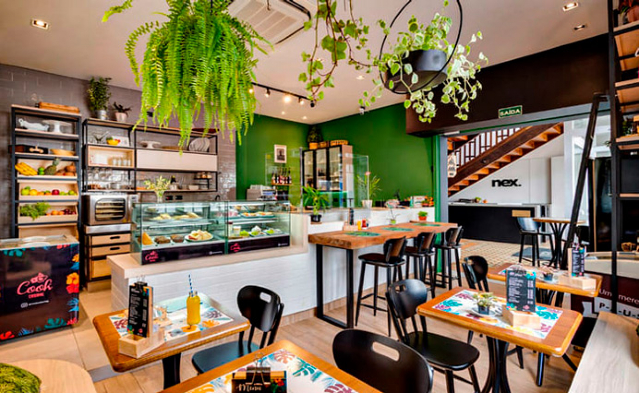 decoração de hamburgueria estilo retrô vs moderna