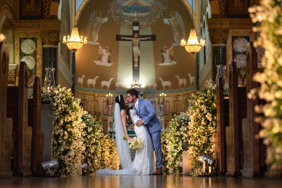 decoração igreja casamento simples e barata