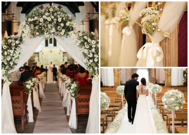 regras decoração igreja casamento