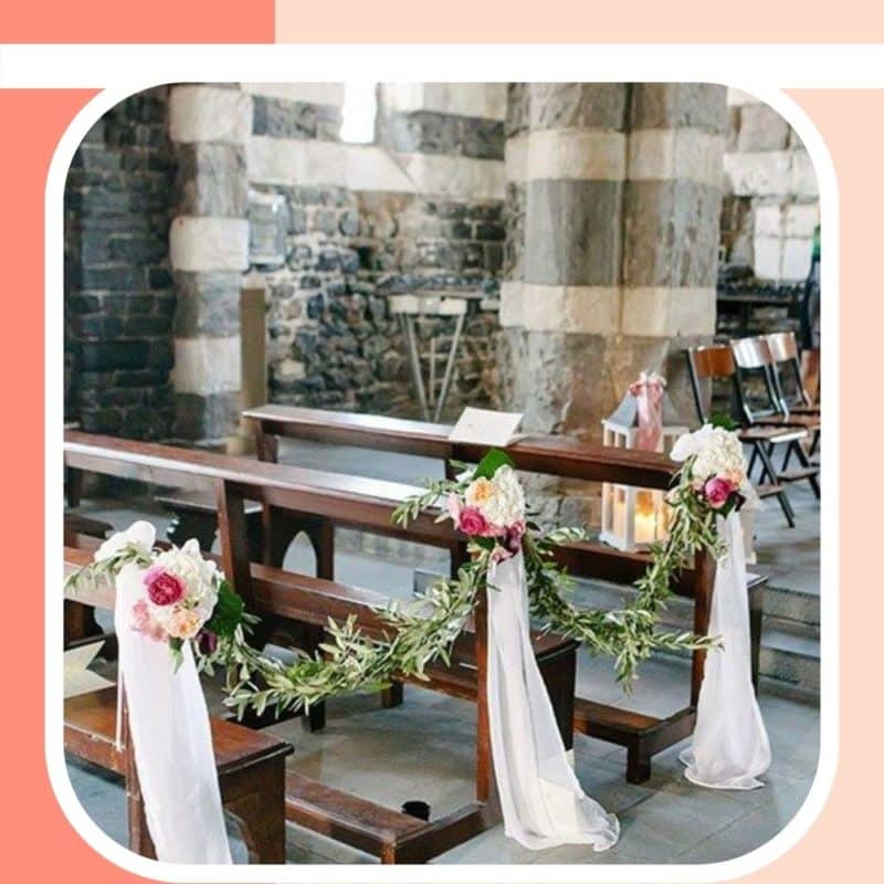 decoração igreja casamento simples e barata