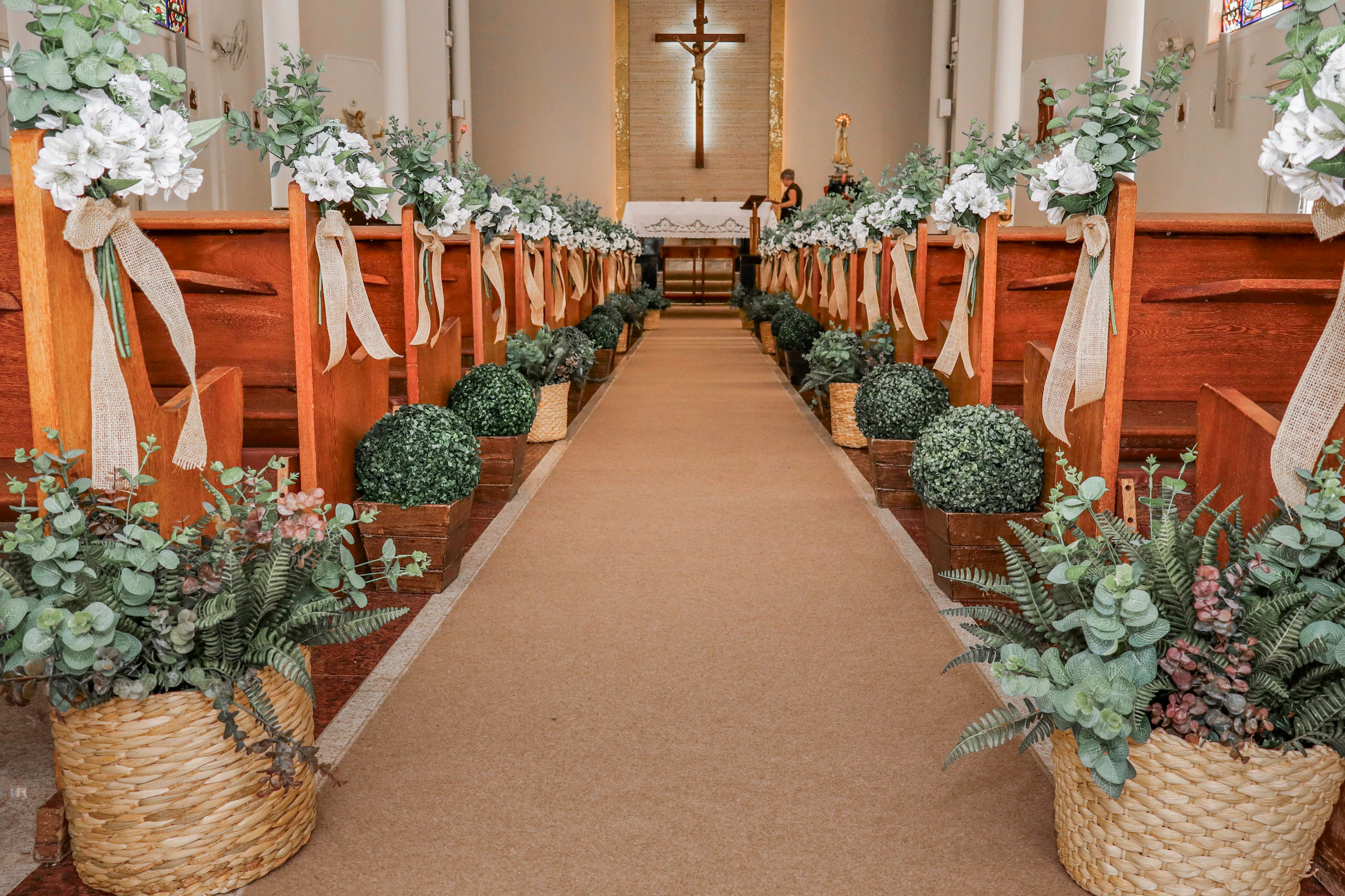 decoração igreja rústica