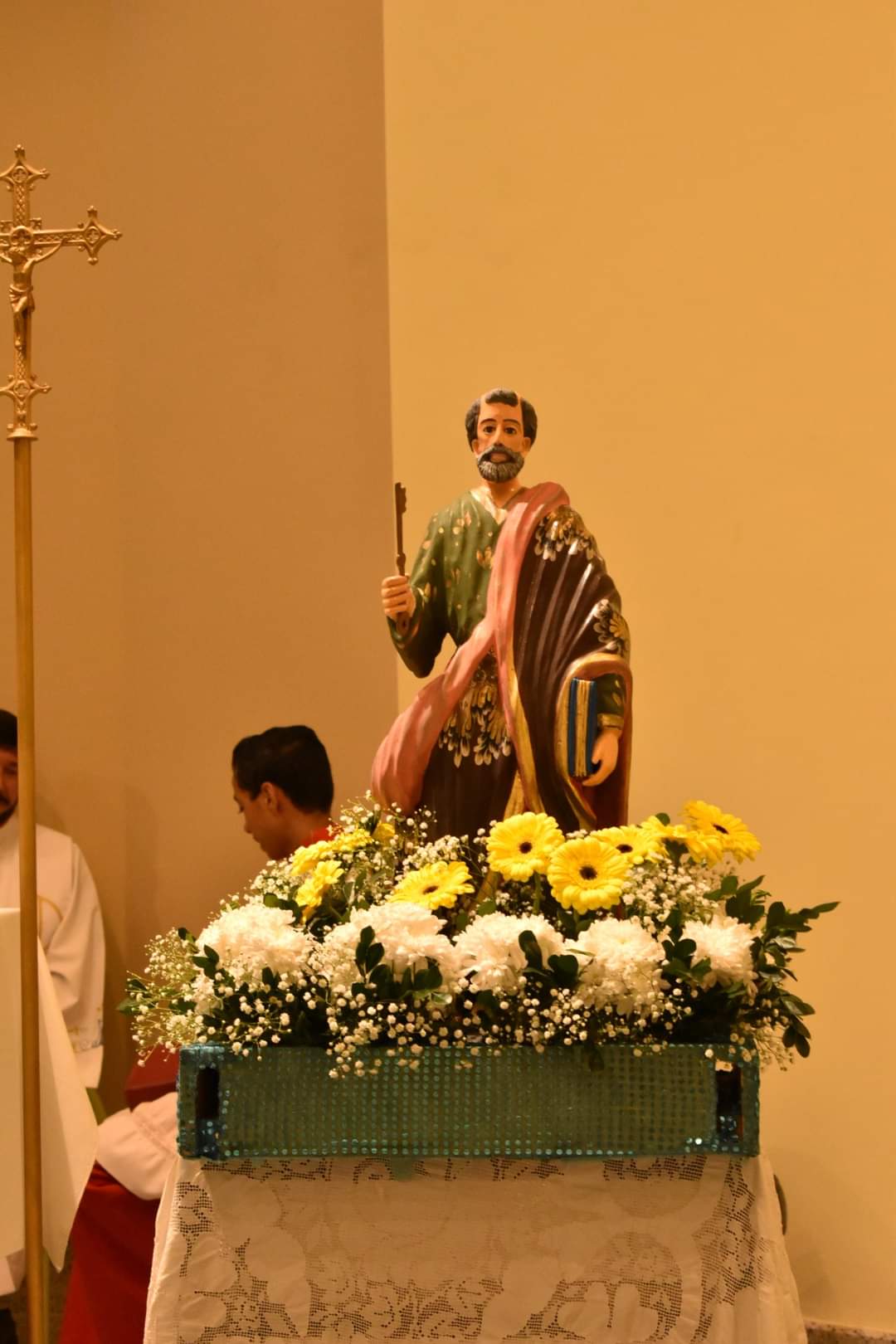 decoração altar festa religiosa