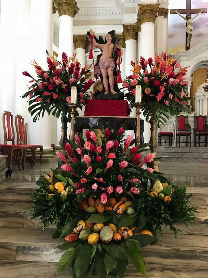 flores para festa de padroeira