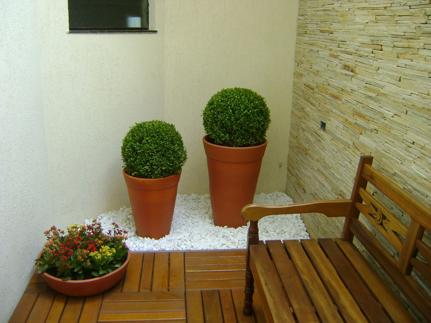 decoração de jardim com buxinho