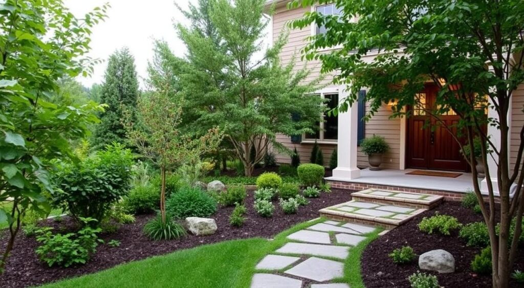 jardim com pedras