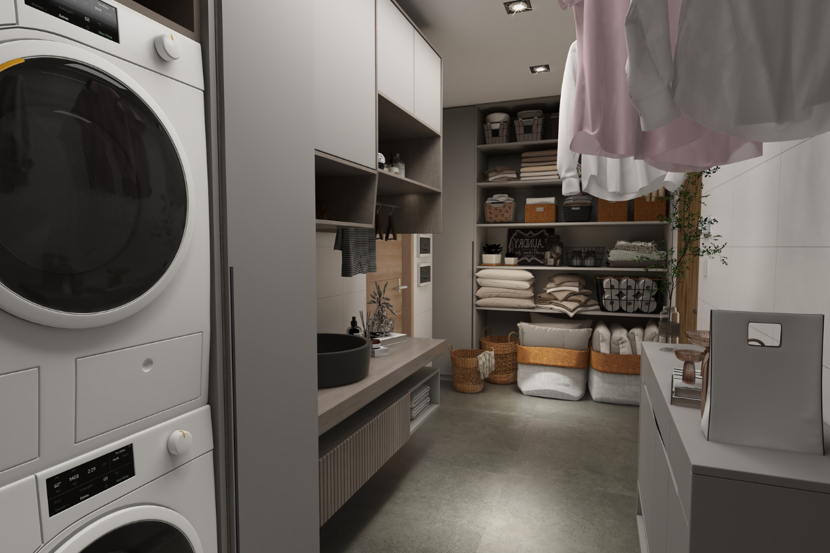 decoração de lavanderia