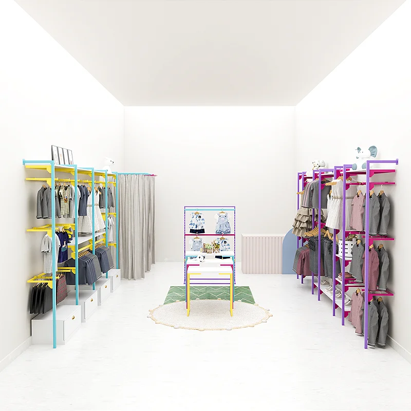 decoração loja de roupa masculina vs feminina