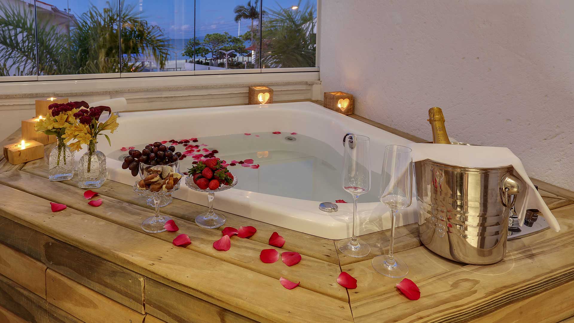 quanto custa decoração lua de mel hotel