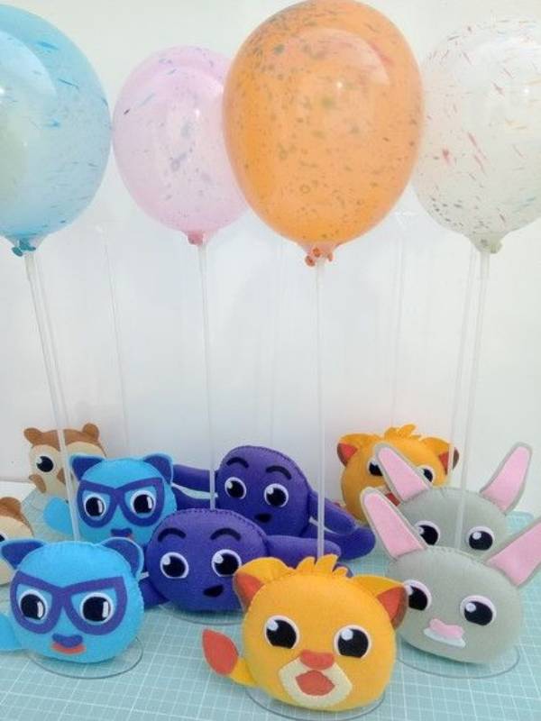 ideias criativas para mesa de aniversário bolofofos