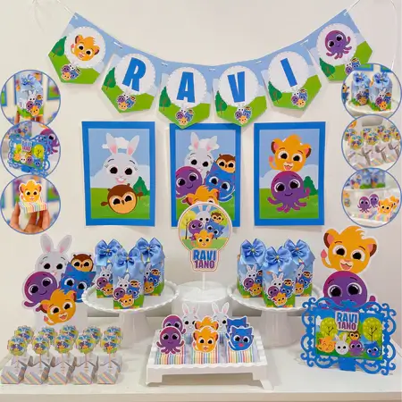 quanto custa uma decoração de mesa bolofofos completa