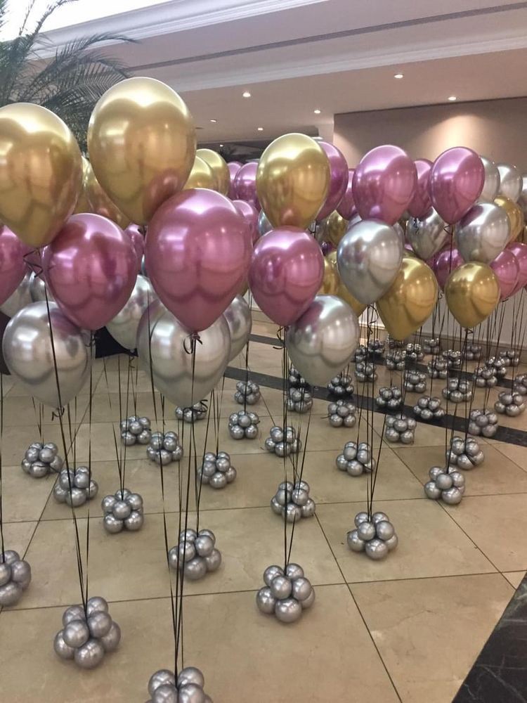 como fazer centro de mesa com balão