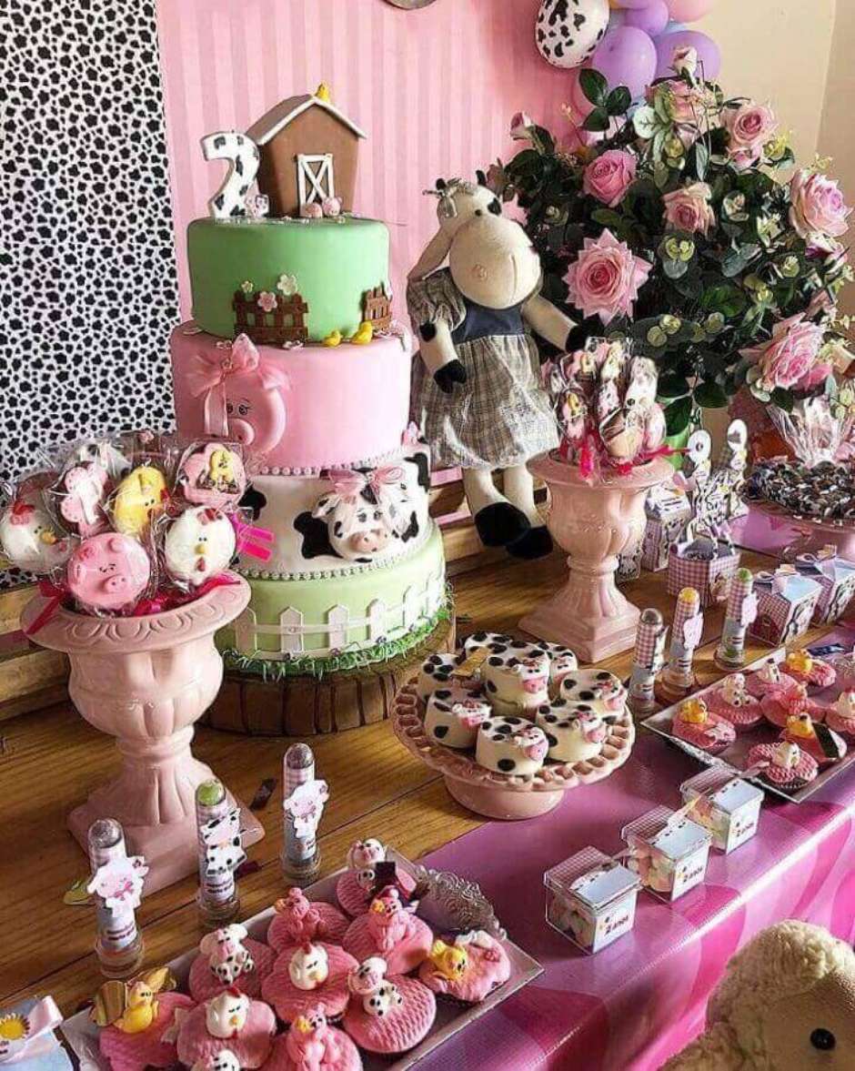 decoração de mesa de aniversário simples e barata