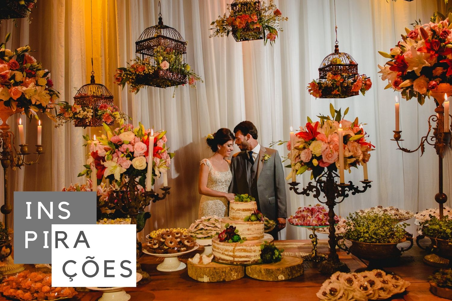 ideias de centros de mesa para casamento simples