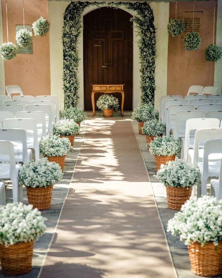inspiração mesa de casamento verde e branco
