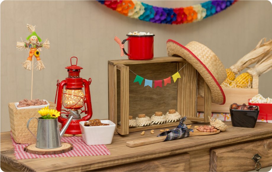 decoração de mesa de são joão