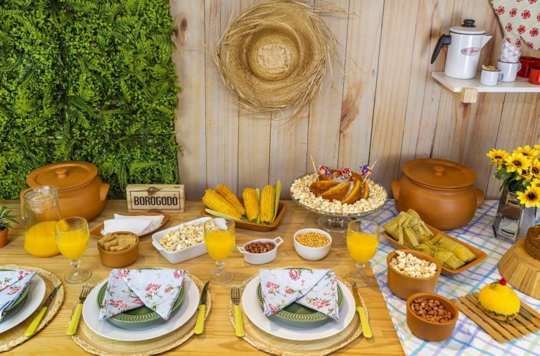 como fazer fogueira artesanal para mesa de sao joao