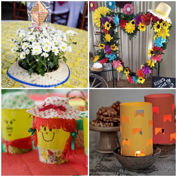 ideias criativas para centro de mesa de sao joao