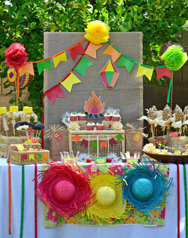 decoração de mesa arraiá
