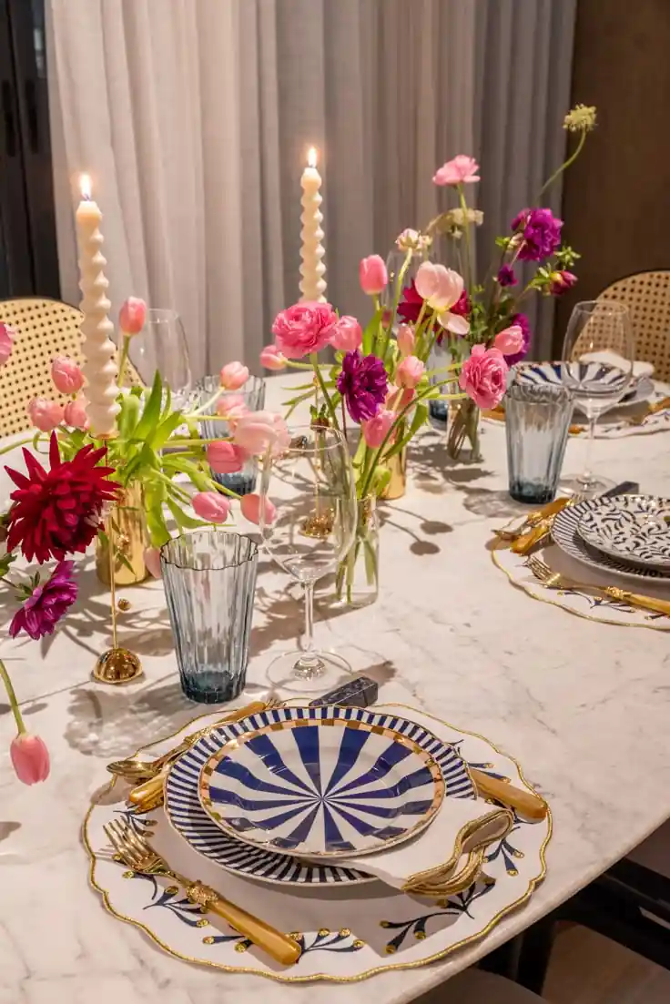 como usar velas na decoração de mesa de jantar