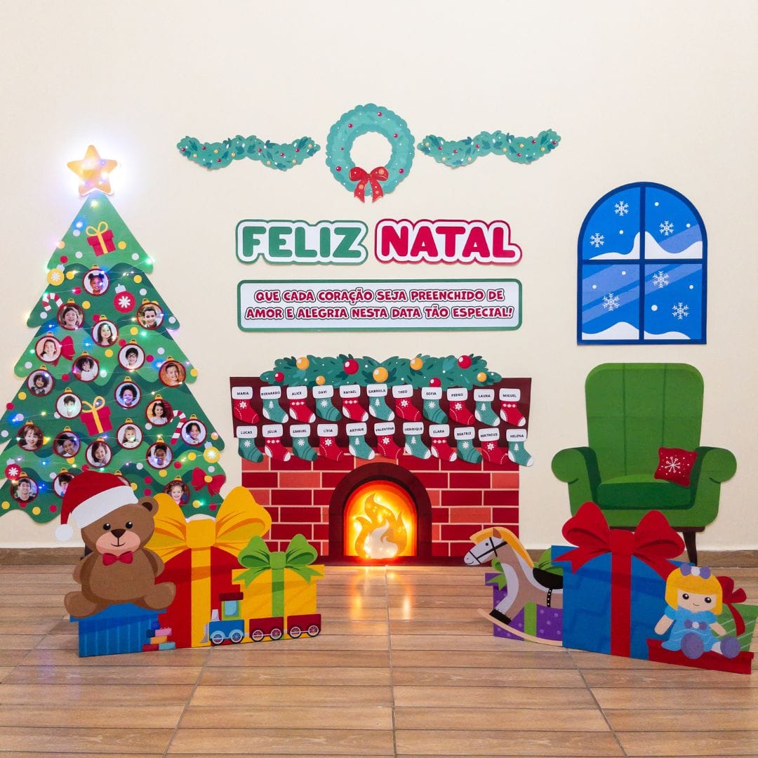 painel de natal tecido vs lona qual o melhor