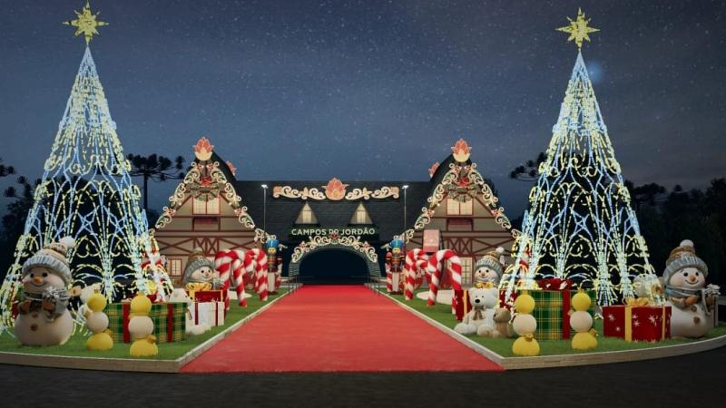 decoração de natal Campos do Jordão 2025