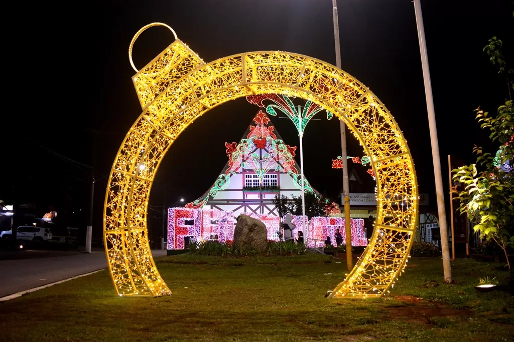 decoração de natal Campos do Jordão 2025
